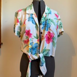 Hawaiian tie shirt